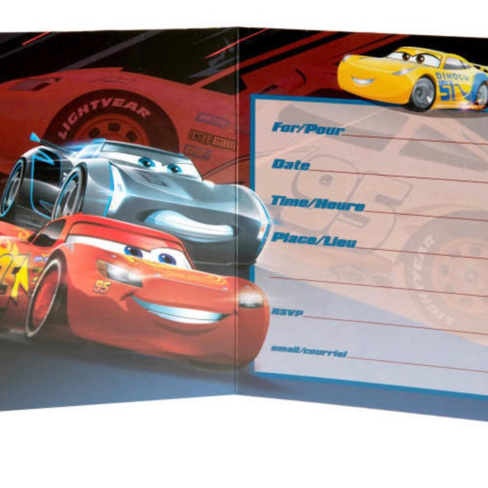 Invitaciones Cars