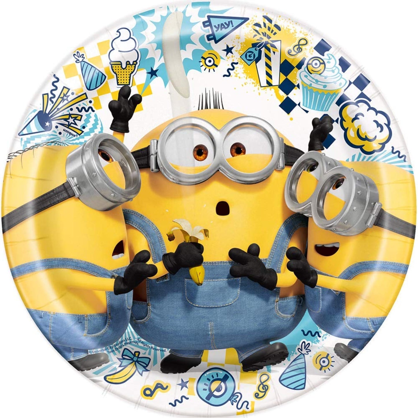 Minions Round 9" Plates