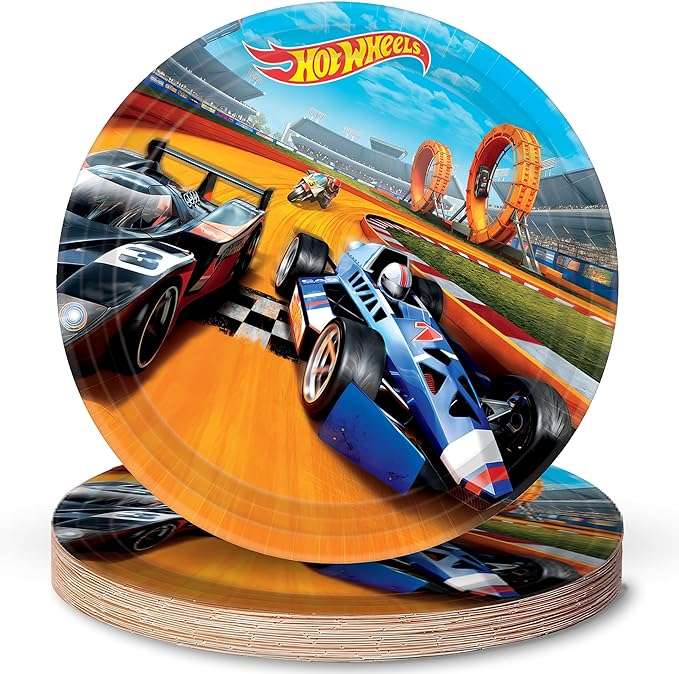 Hot Wheels Wild Racer Plates 8ct