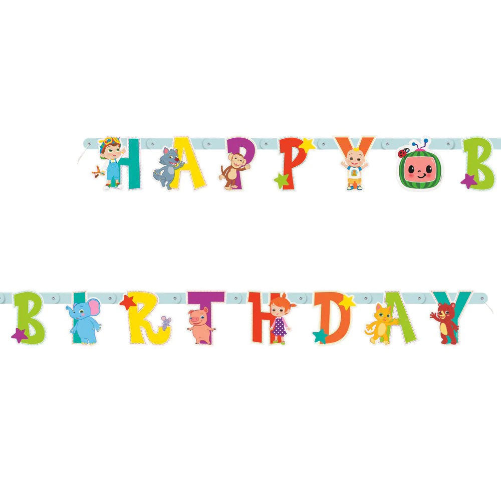 Banner Happy Birthday Cocomelon