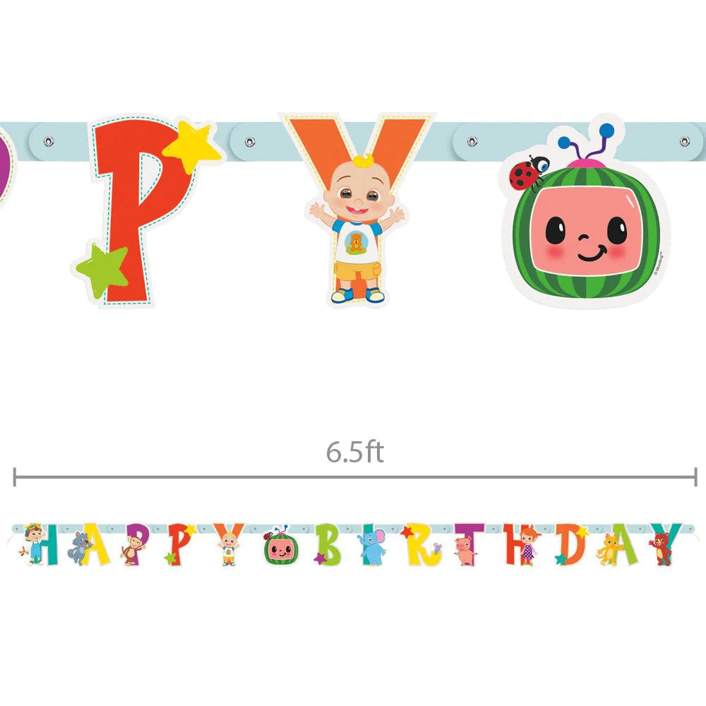 Banner Happy Birthday Cocomelon