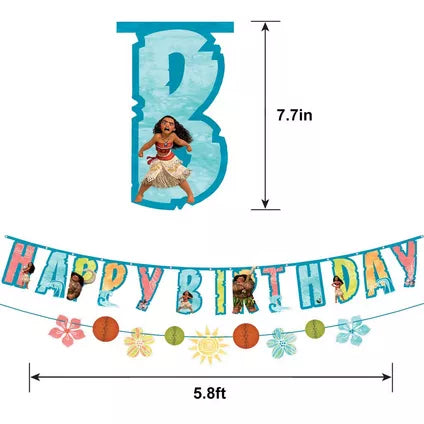 Disney Moana Birthday Banne