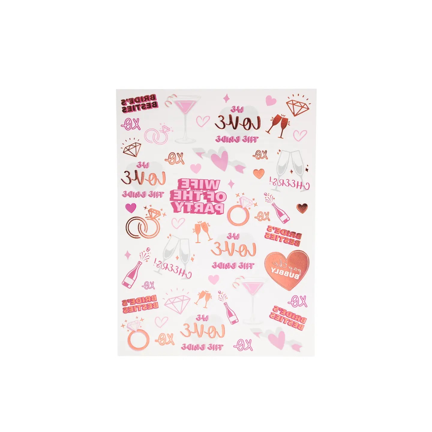 Drinking Buddies I Do Crew Temporary  Tattoos
