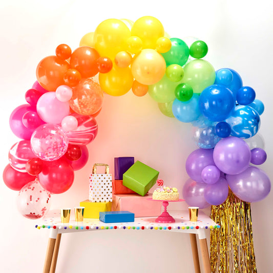 Kit de arco de globos arcoíris