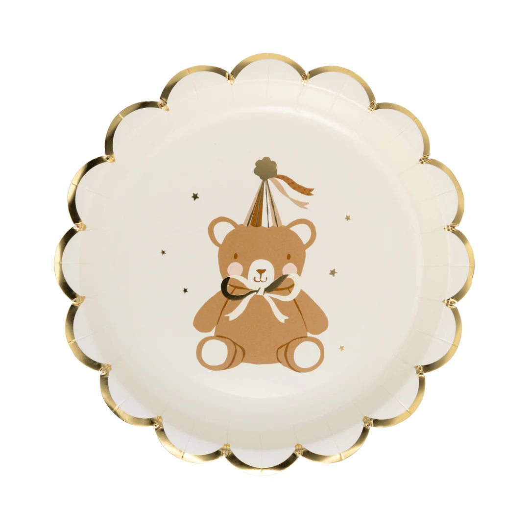 Teddy Bear Baby Dessert Plate – Its Party Time