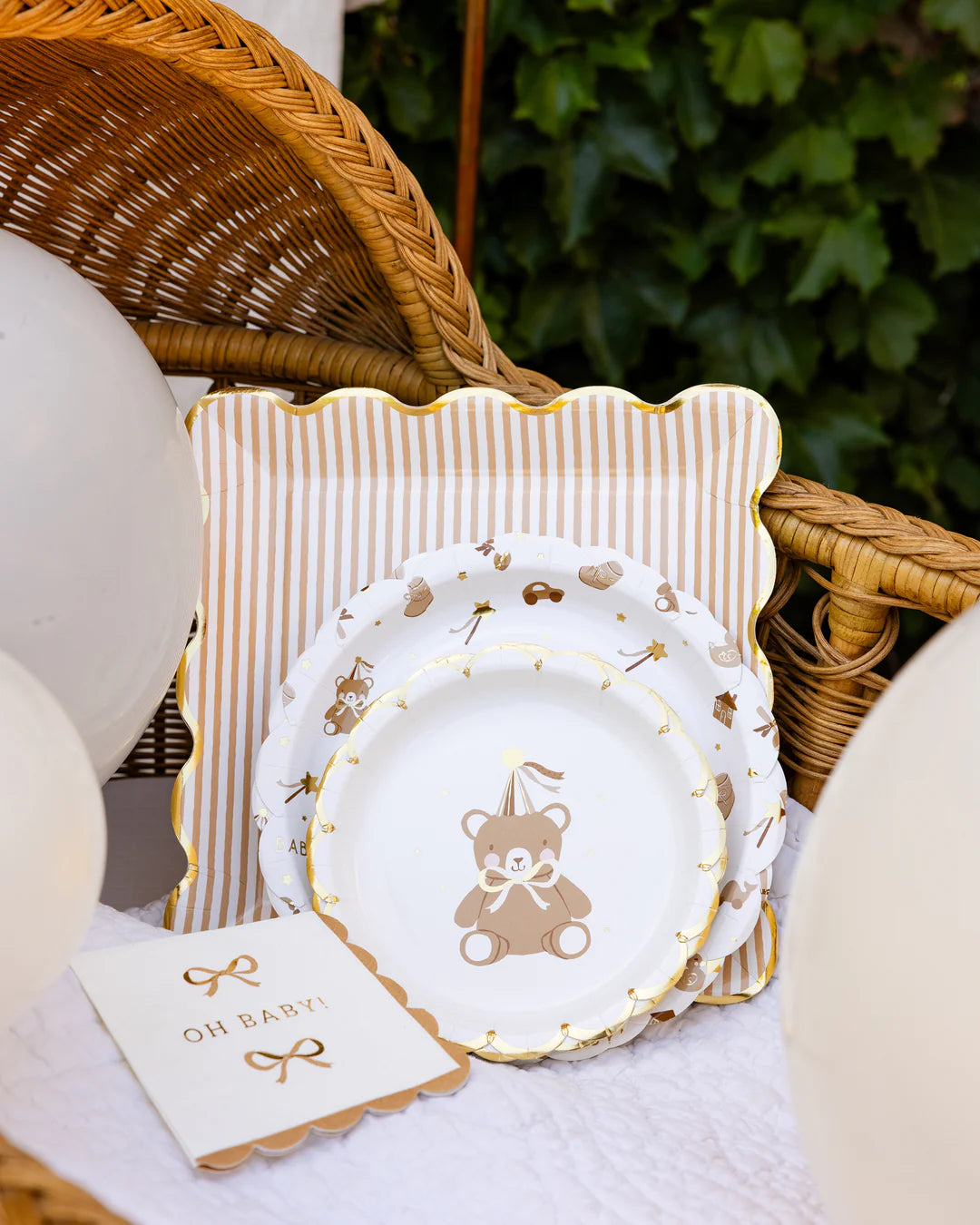 Teddy Bear Baby Pattern Plate