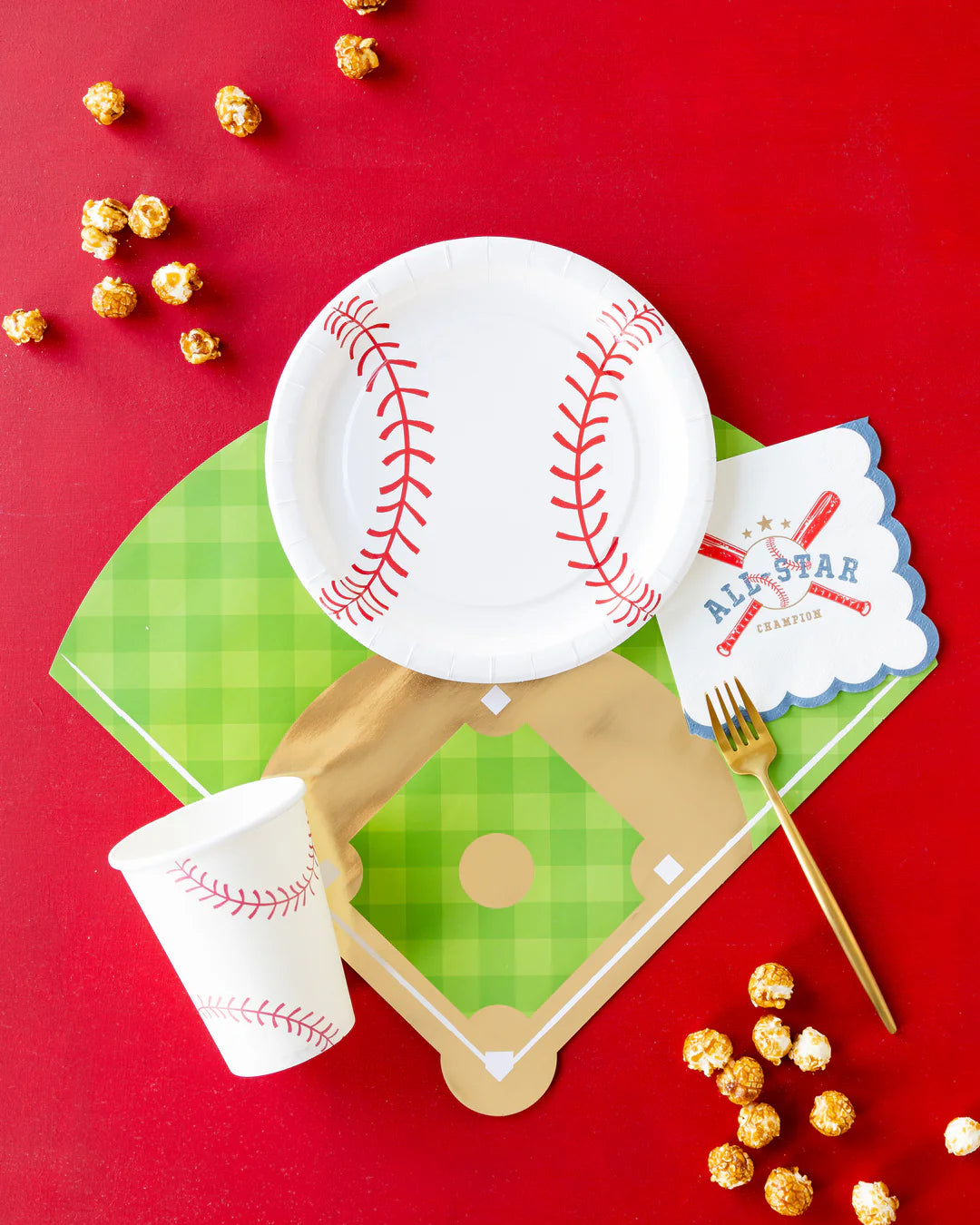 Baseball Diamond Paper Placemat