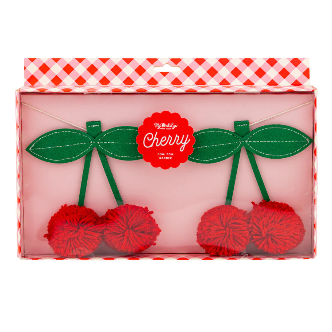 Felt Cherries Banner
