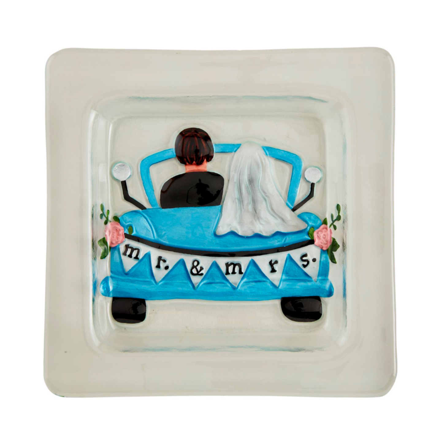 Mr & Mrs Get Away Car Platter