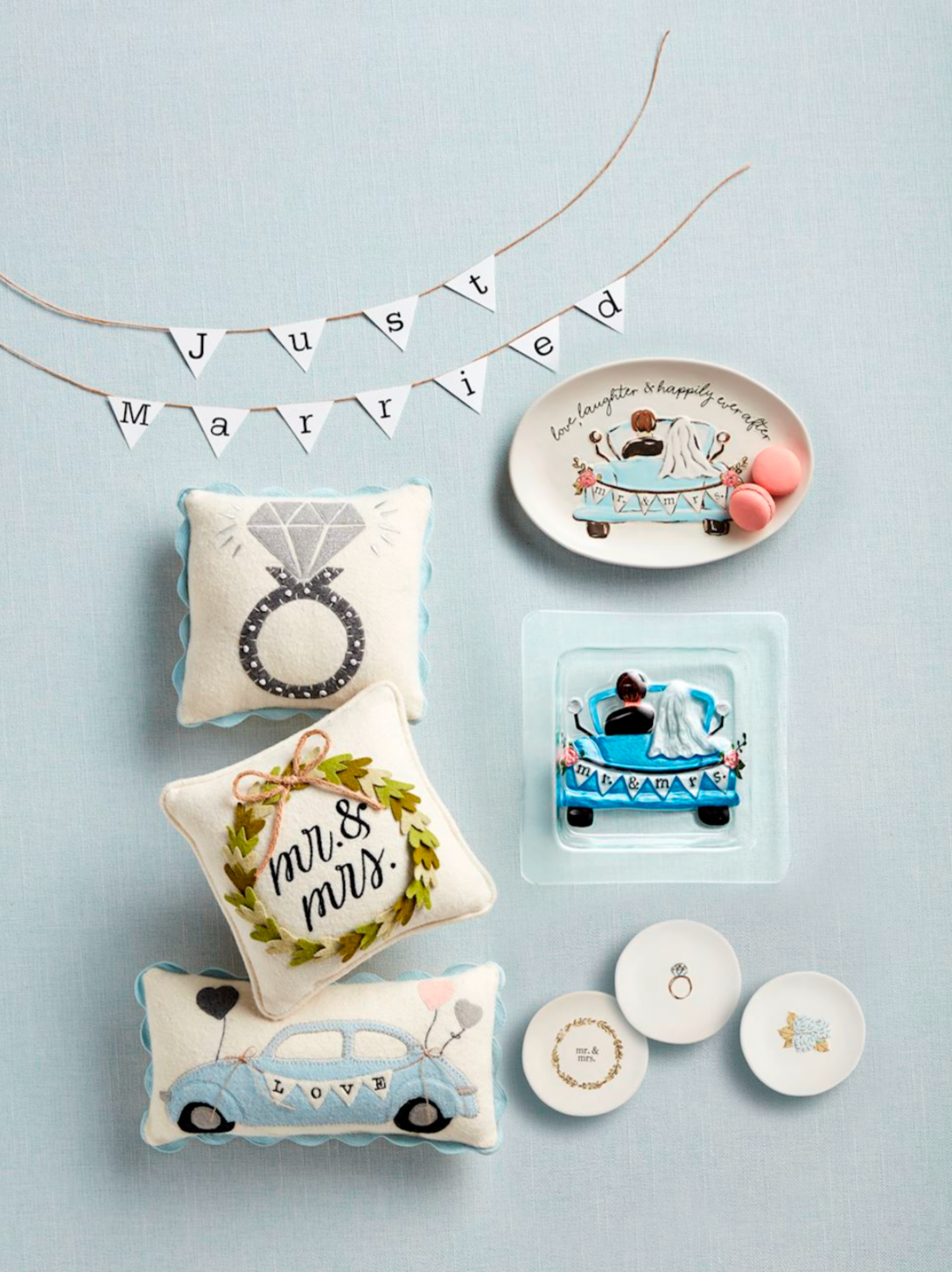 Mr & Mrs Get Away Car Platter