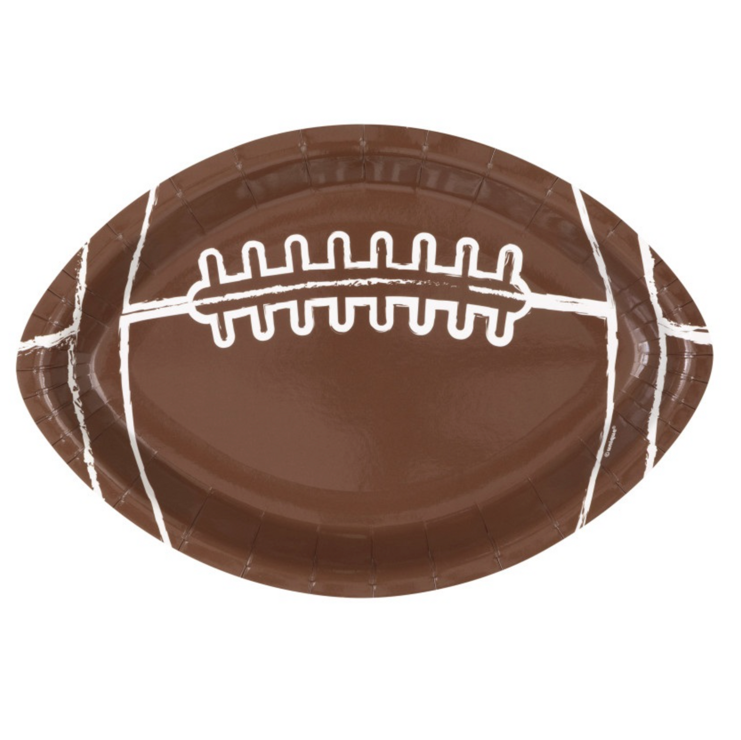 Football Shaped 9.25" Plates 8ct