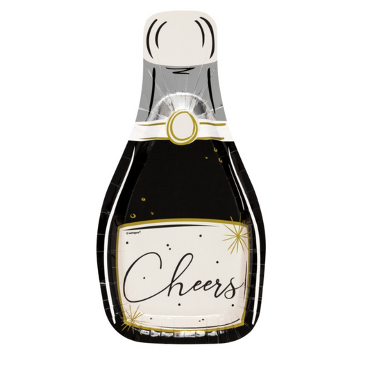 Toasting New Years Champagne Bottle Shaped 10.25