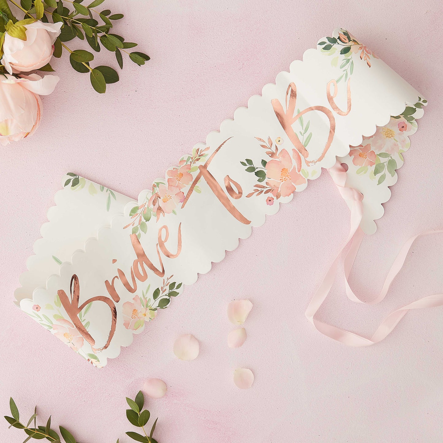 Faja floral para novia