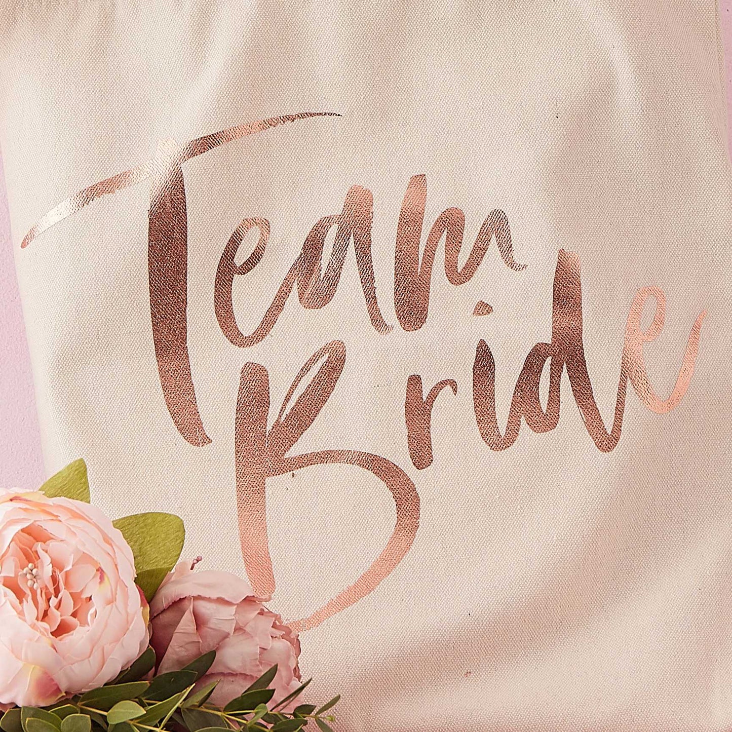 Bolso Tote Estampado Team Bride - Despedida De Soltera Floral