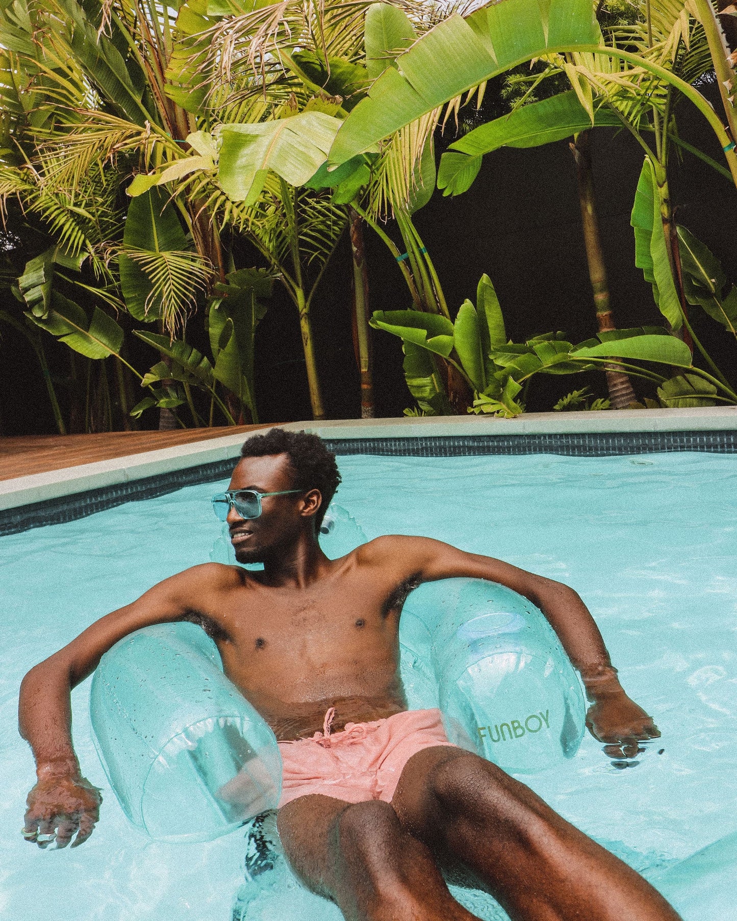 Clear Aqua Mesh Chair