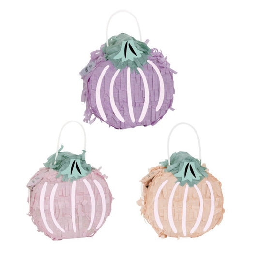 Mini Pumpkin Pinata Favor Decorations 3ct