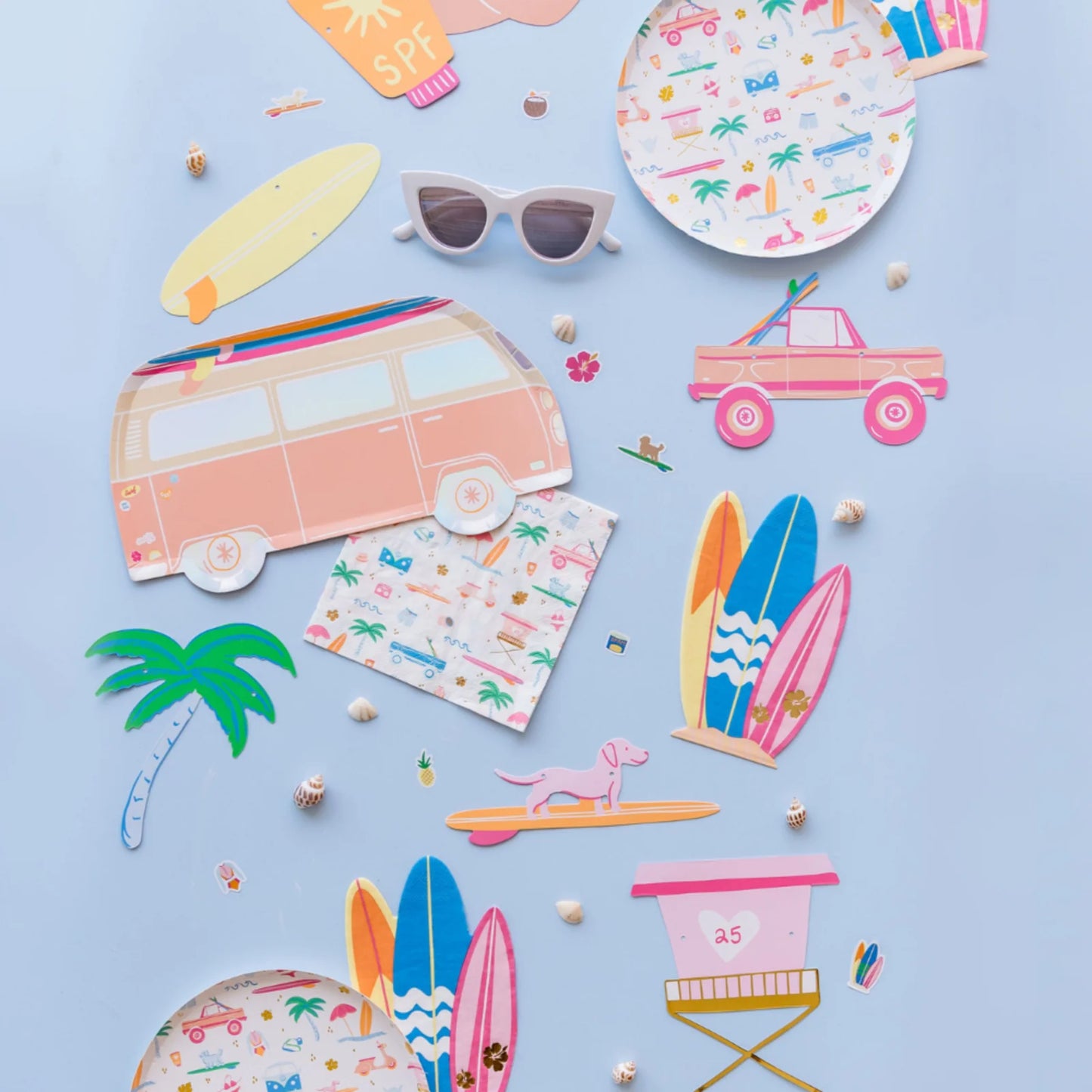 Surf's Up "Surf Van" Large Plates