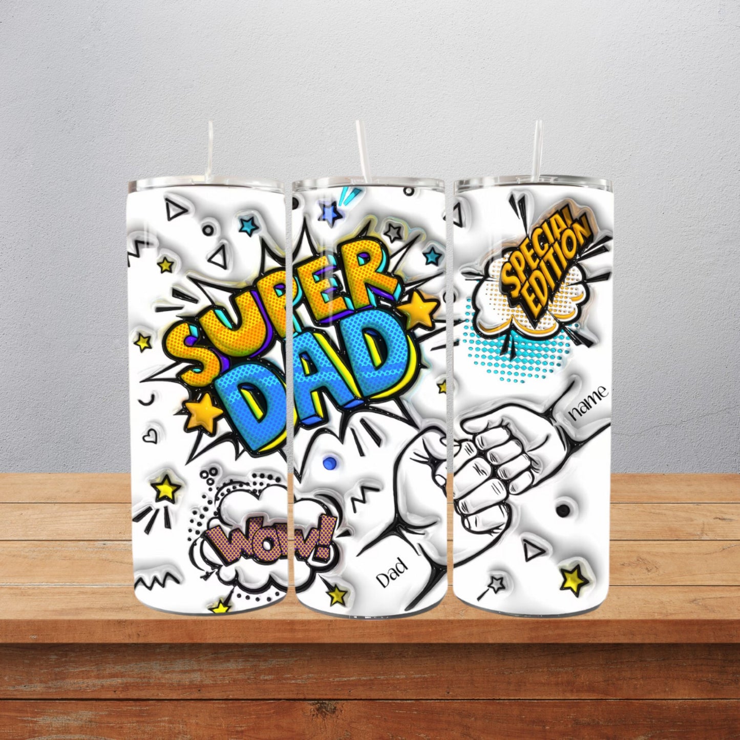 Super Dad Tumbler Personalized