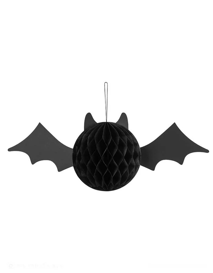 Halloween Bat Honeycomb Hanging Decorations 3ct