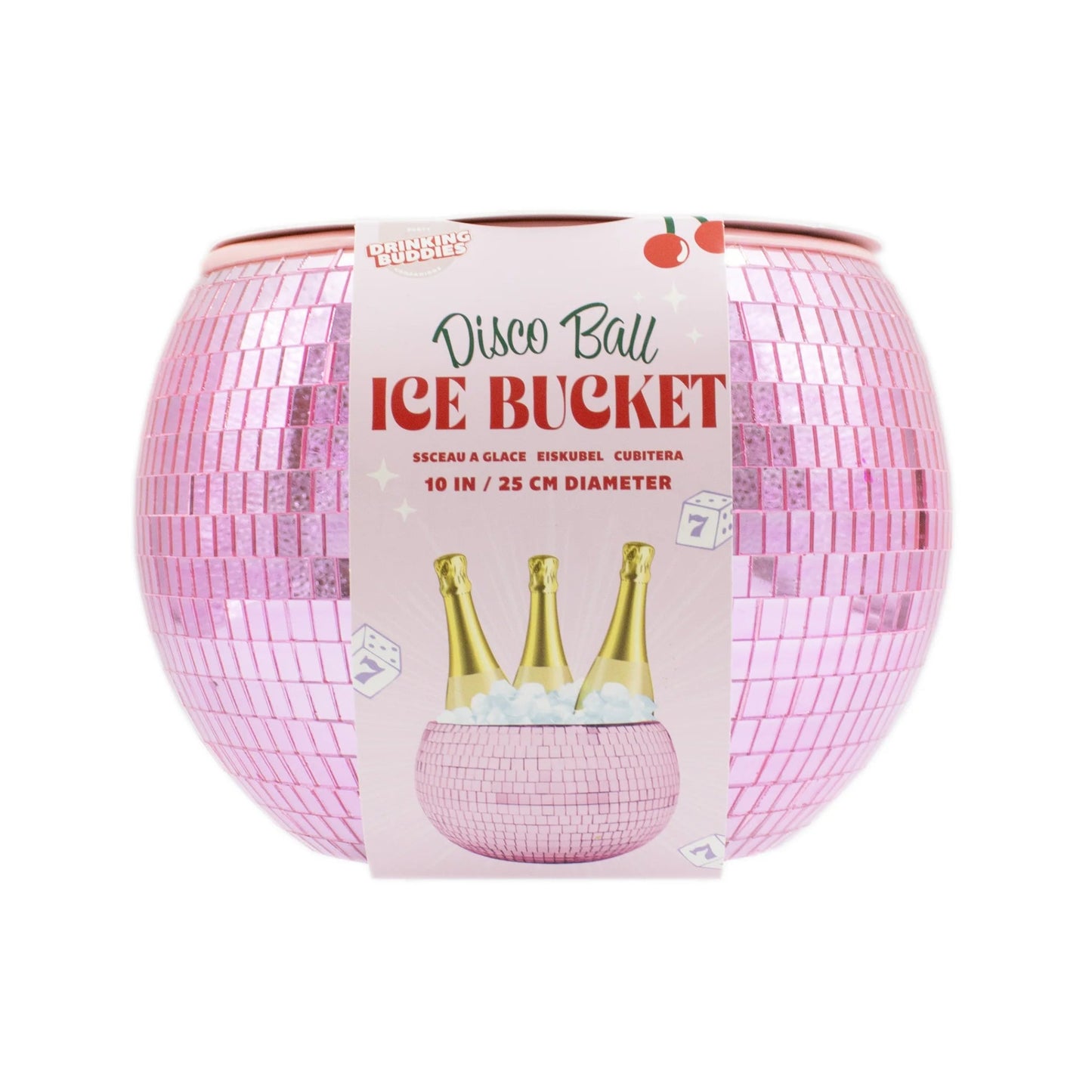 Drinking Buddies I do Crew Disco Ice Bucket - Pink