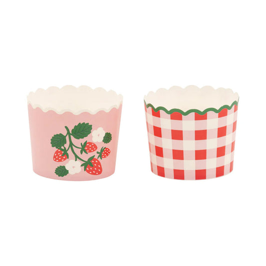 Strawberry Gingham Baking Cup Regular price