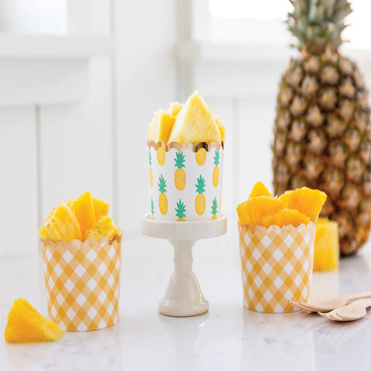 Gold Foil Pineapple Food Cups