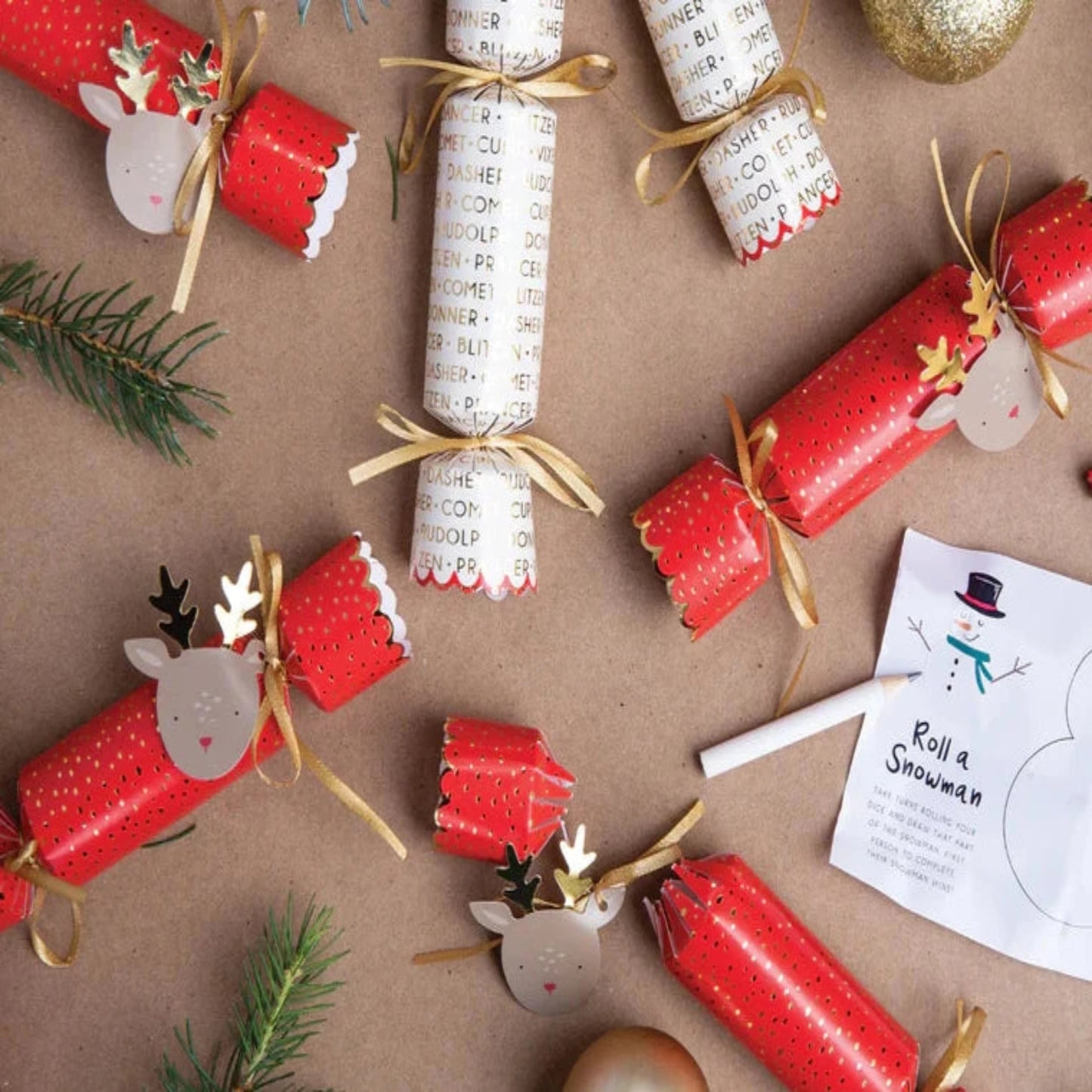 Reindeer Christmas Cracker Set