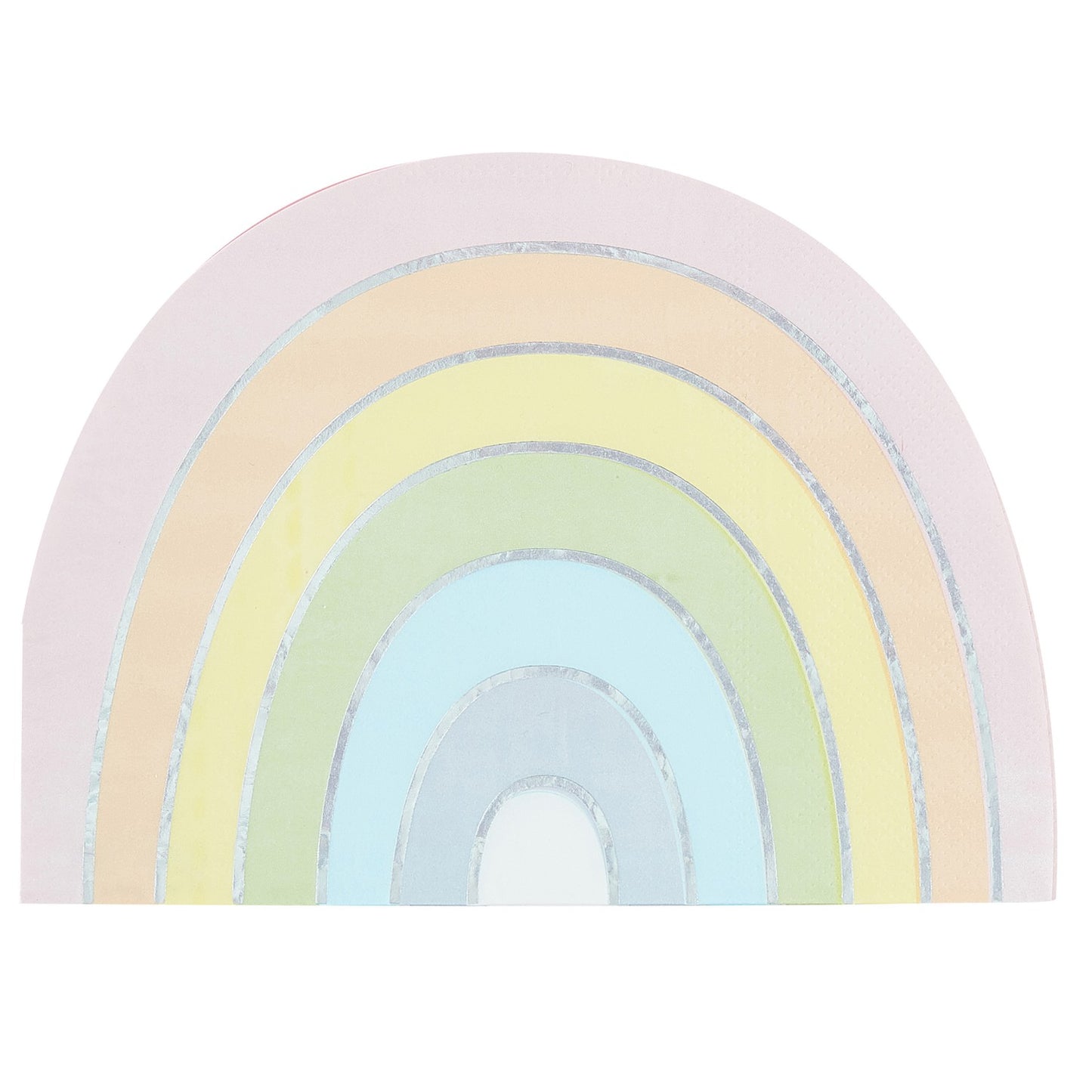 Pastel and Iridescent Rainbow Napkins