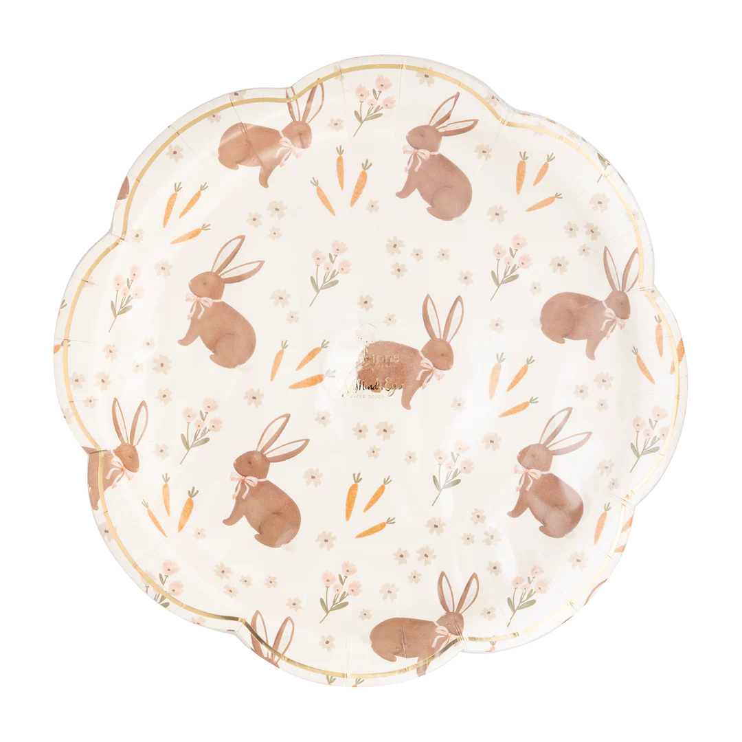 Rabbit Scatter Paper Plate
