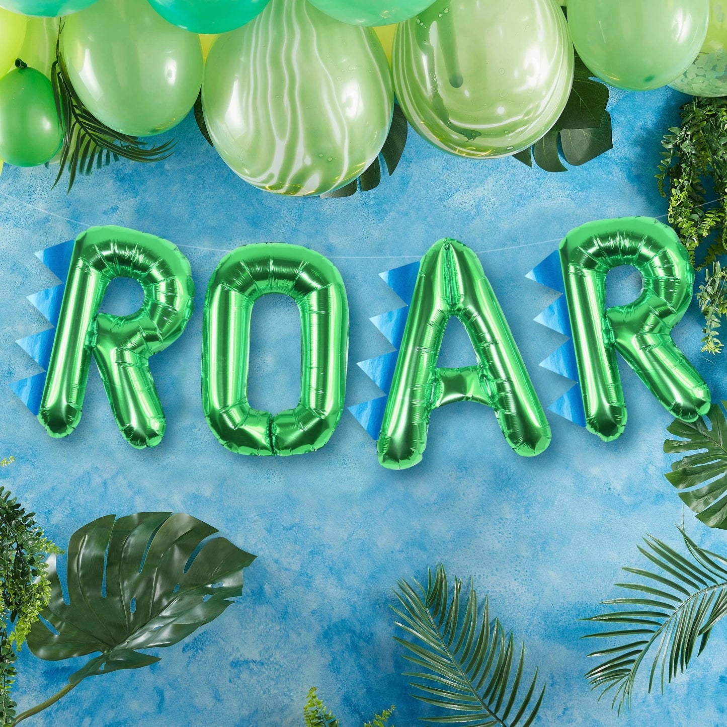 Dinosaur Party ROAR Balloon Bunting Pack of 4