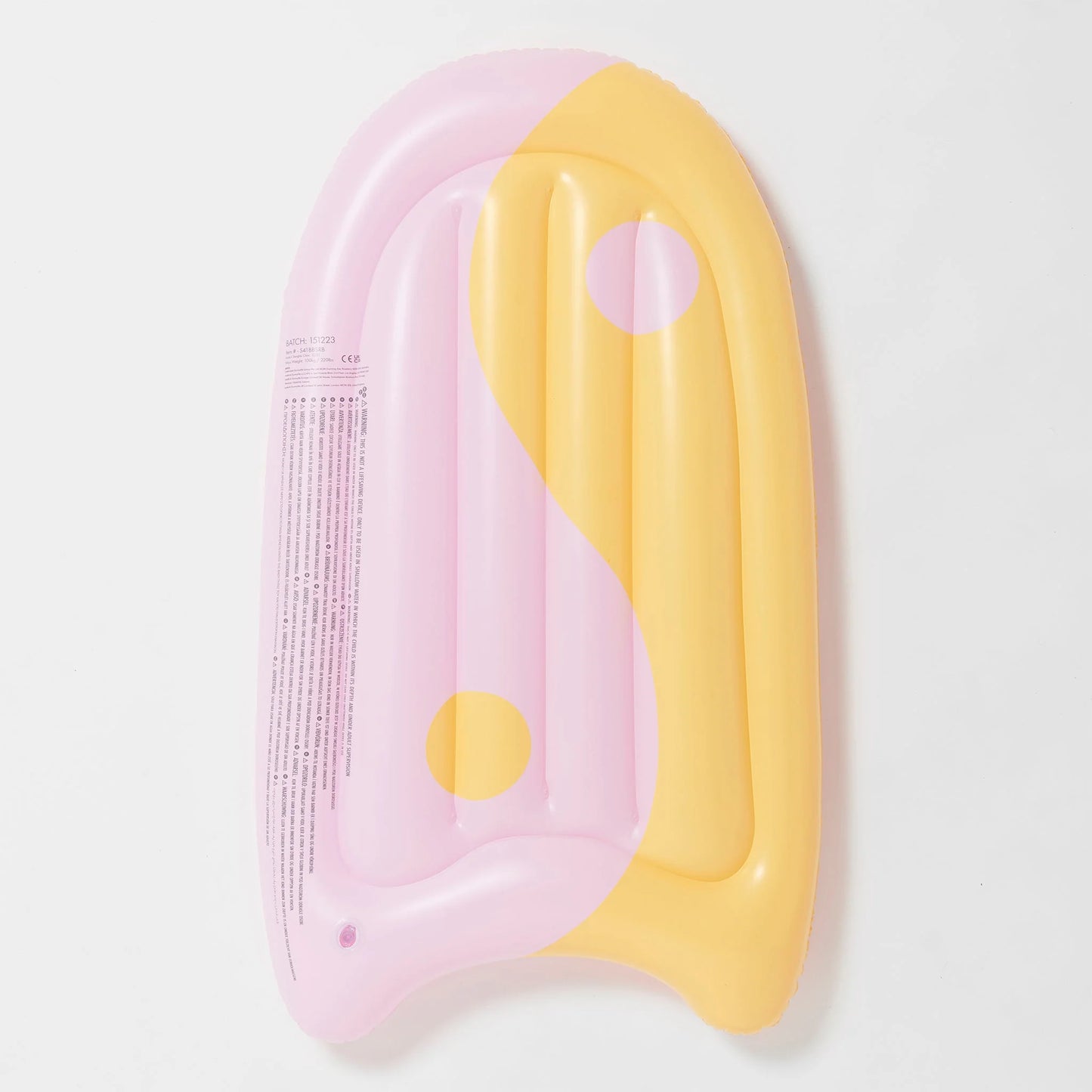 Inflatable Body Board Summer Sherbet Multi