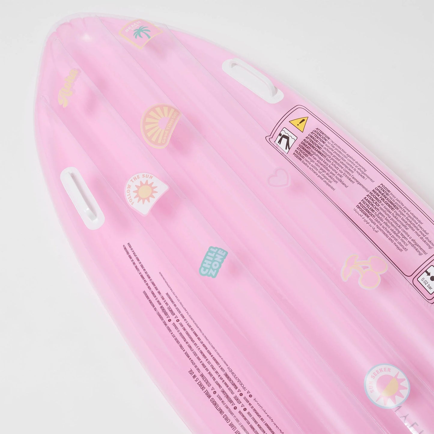 Surfboard Float Summer Sherbet Bubblegum Pink
