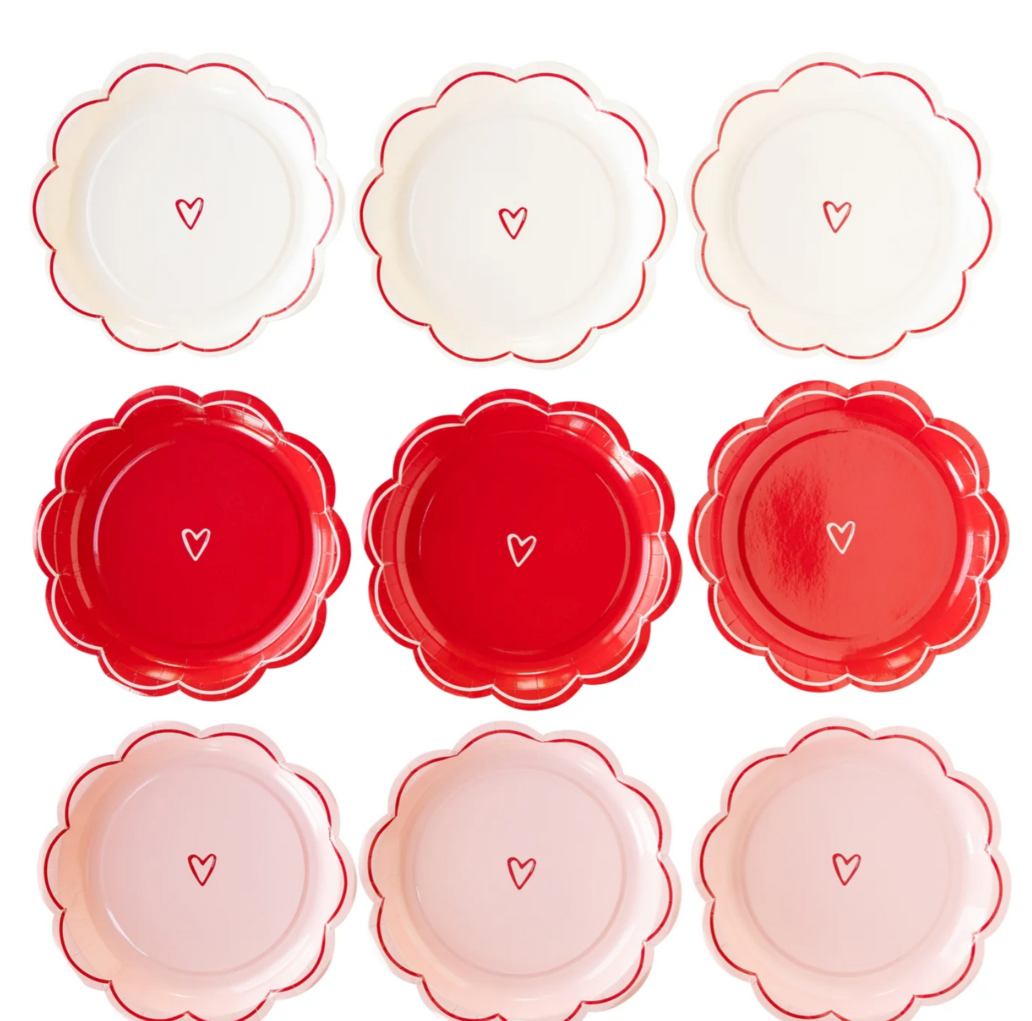Heart Paper Plates