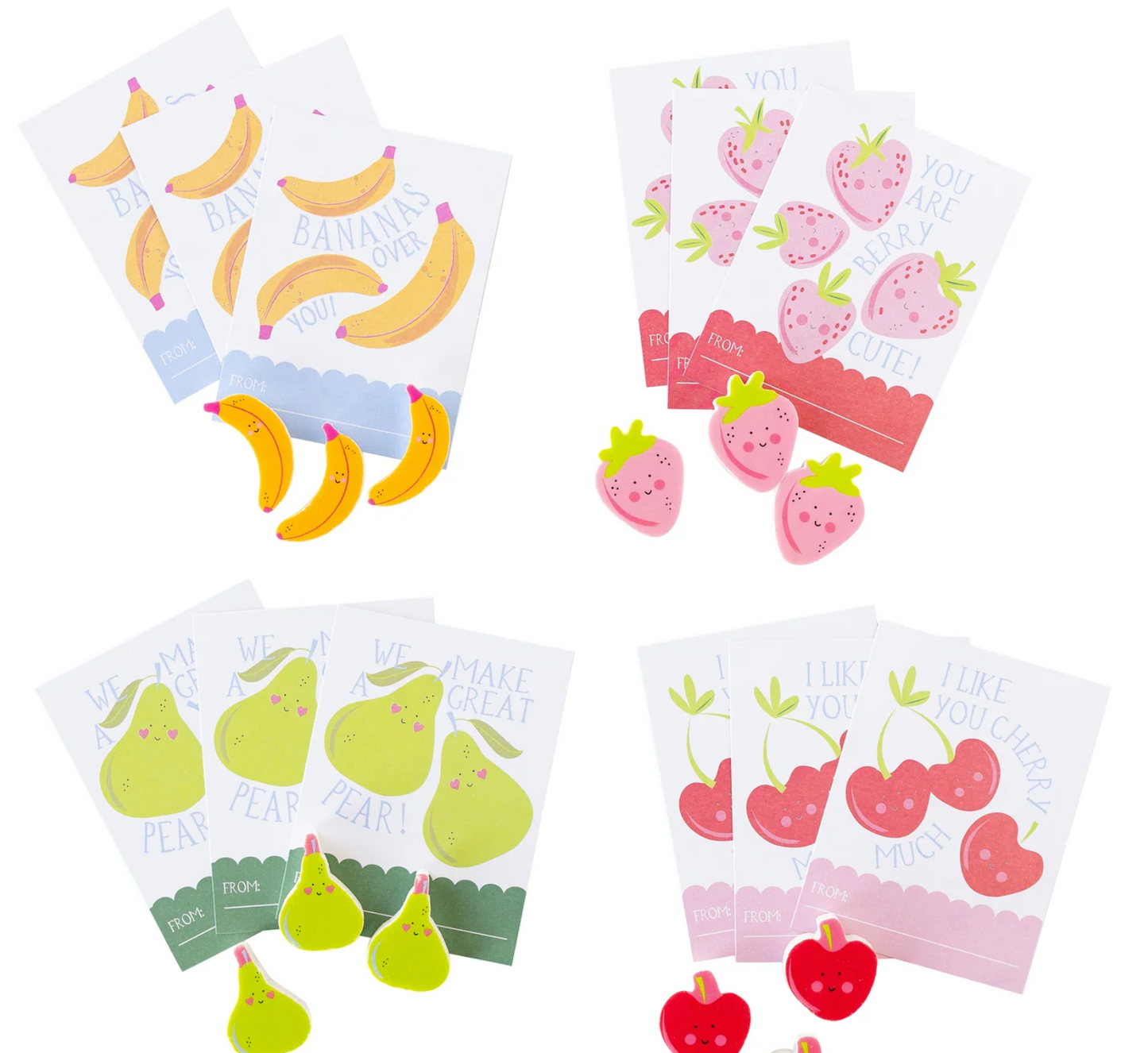 Tarjetas de San Valentín - Afrutadas