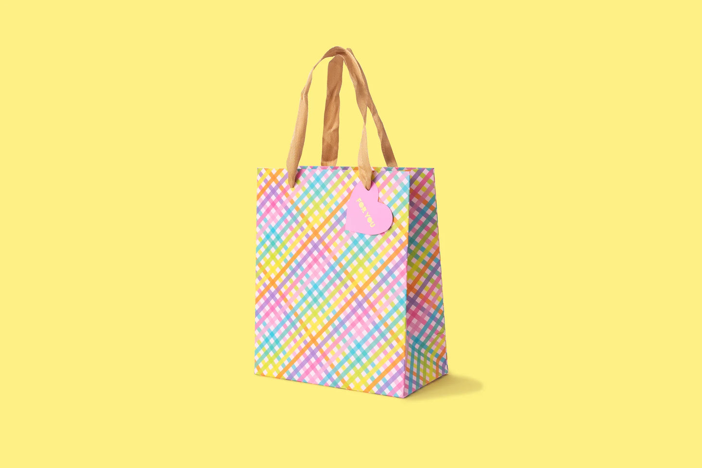 Colorful Gingham Gift Bags (3 Sizes)