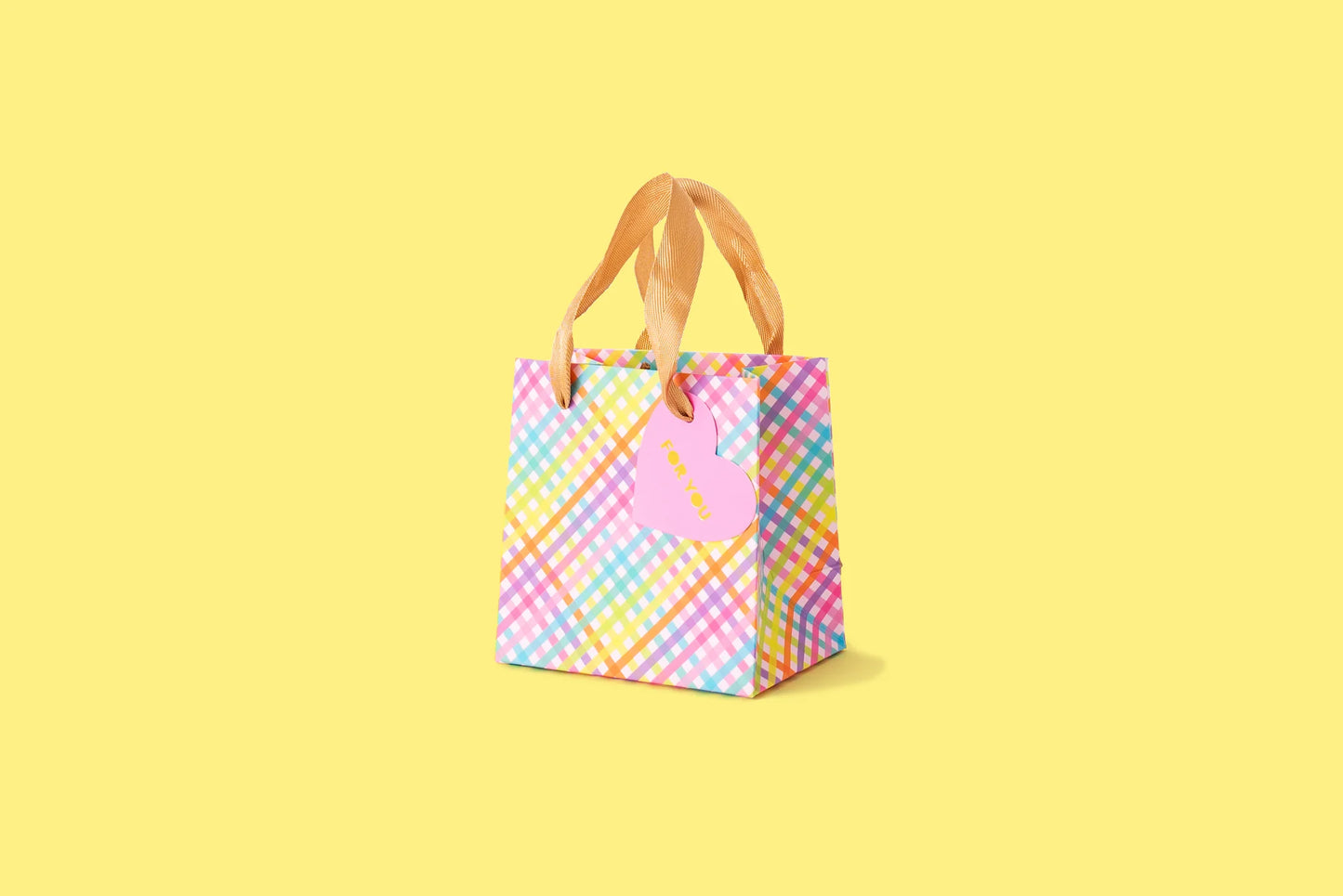 Colorful Gingham Gift Bags (3 Sizes)