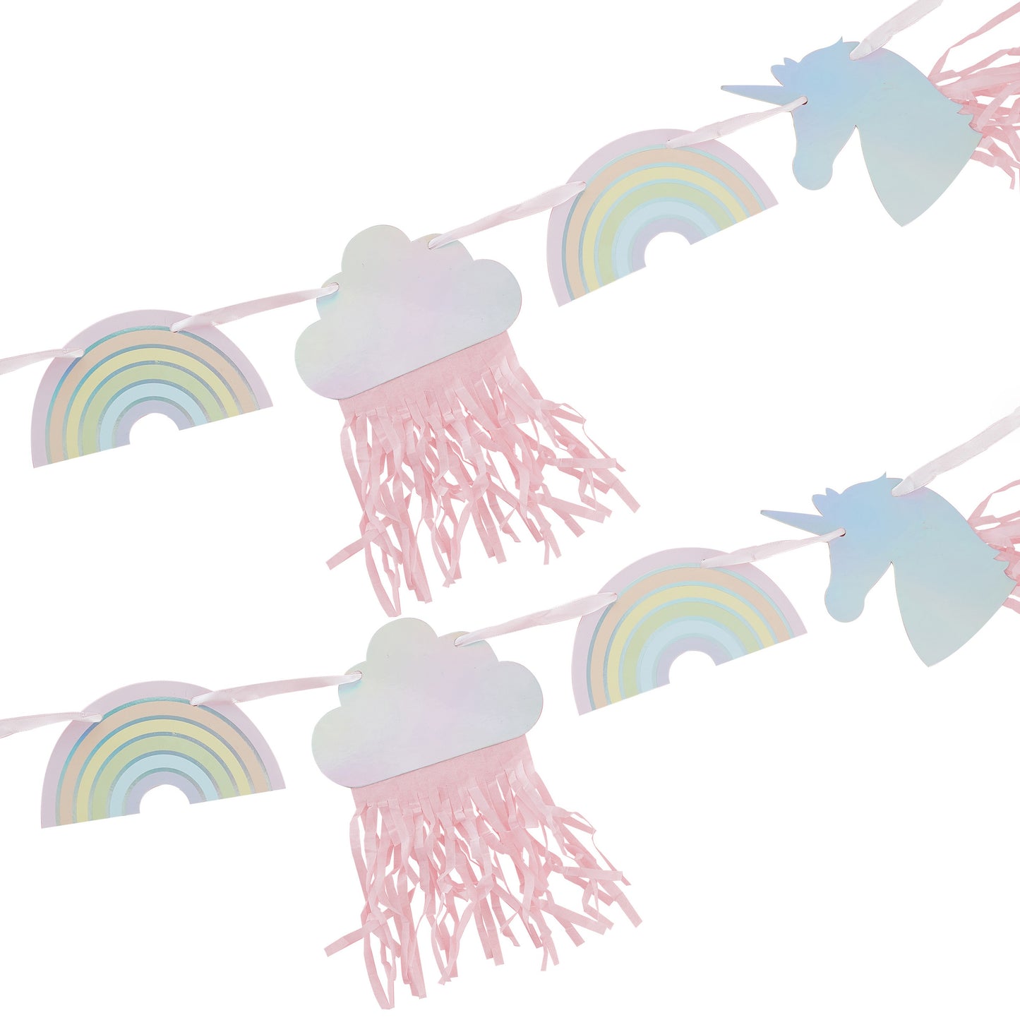 Empavesado de unicornio y arcoíris