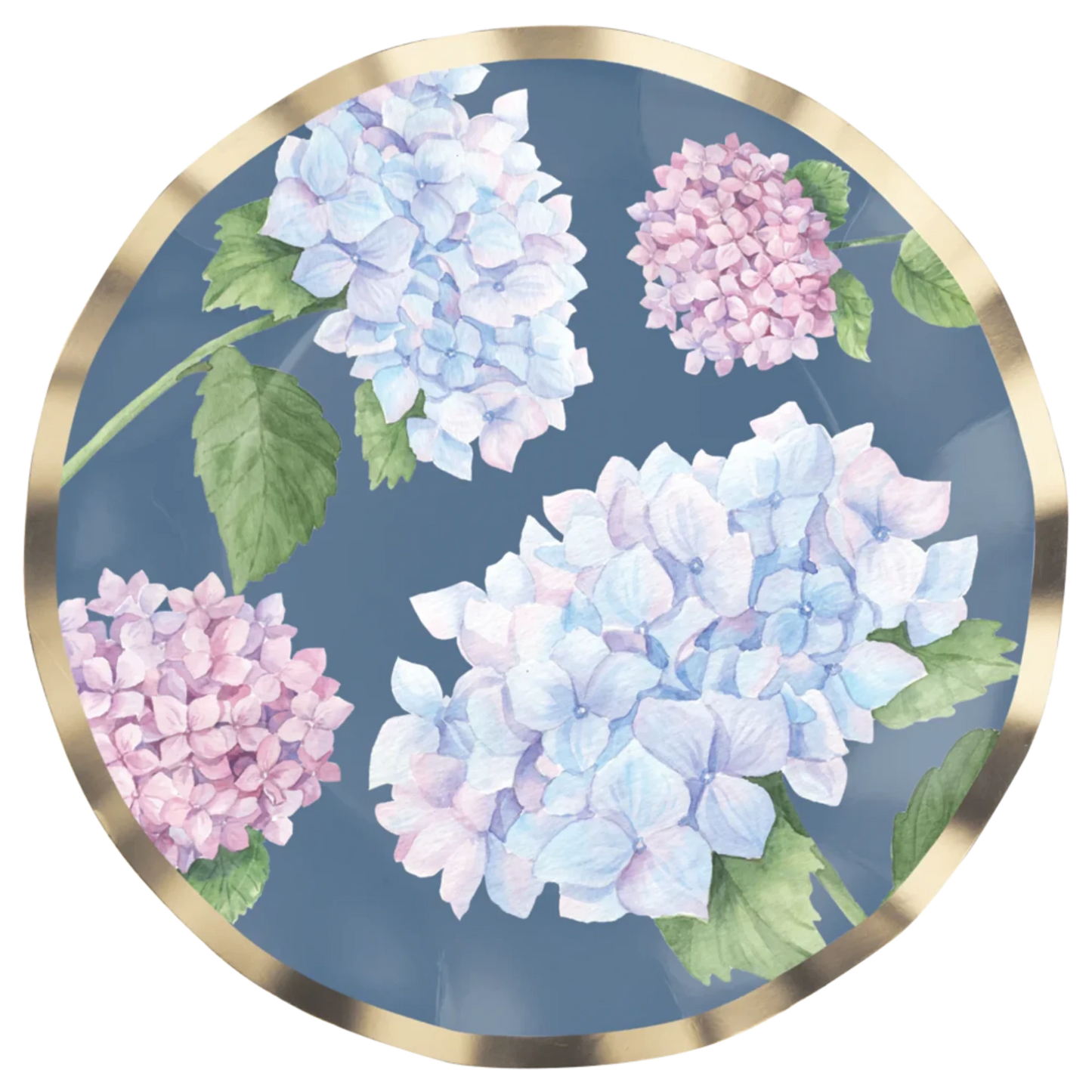 Salad Plate Hydrangea Foil