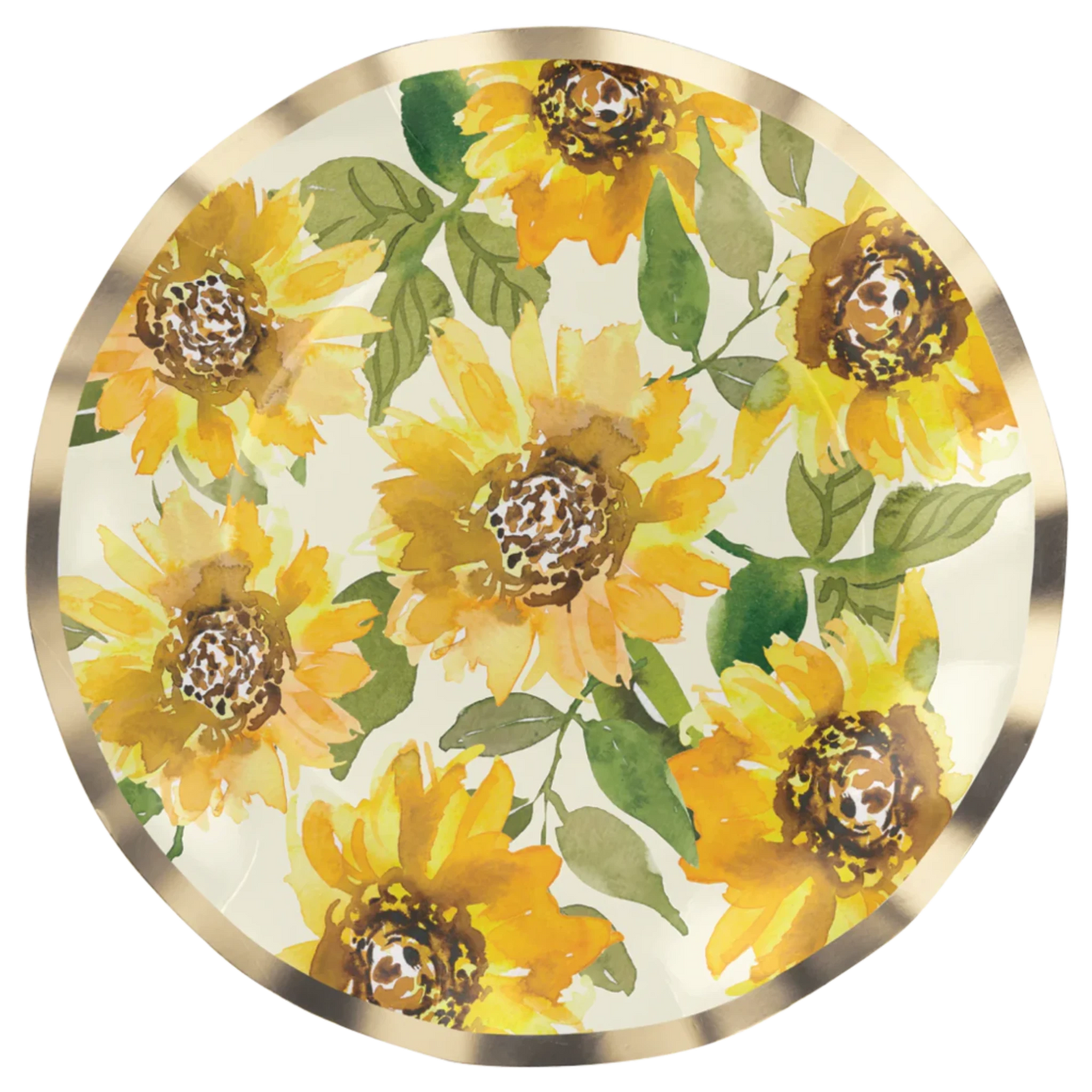 Salad Plate Sunflower Foil