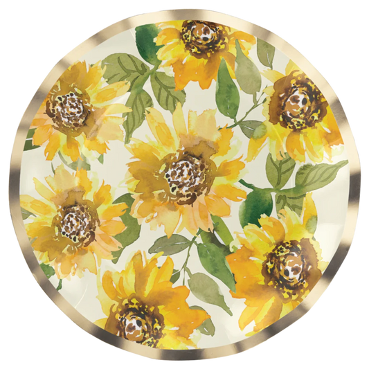 Plato De Ensalada Papel De Girasol