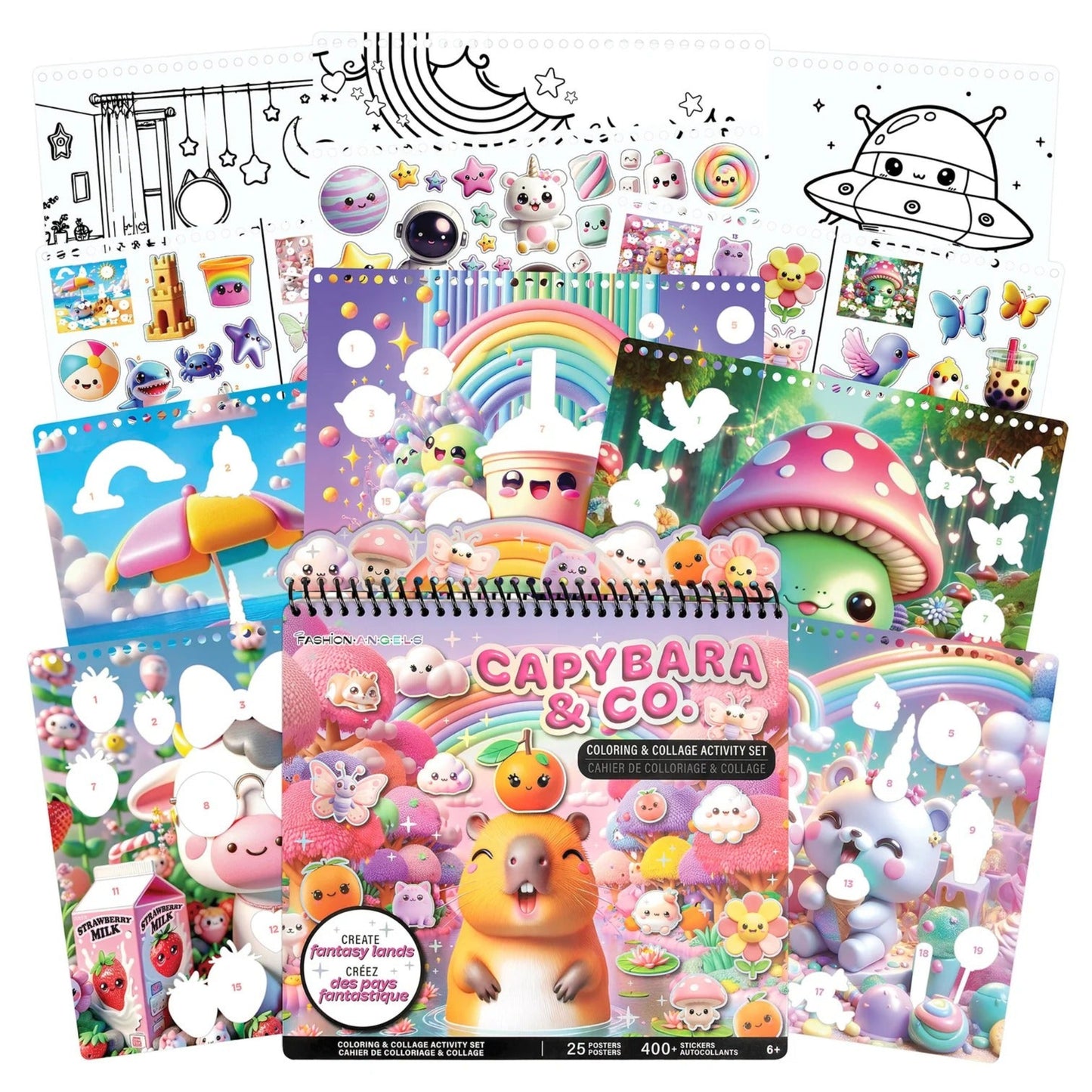 Capybara & Co. Coloring & Collage Activity Set
