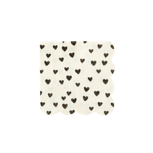 Black Hearts Napkins