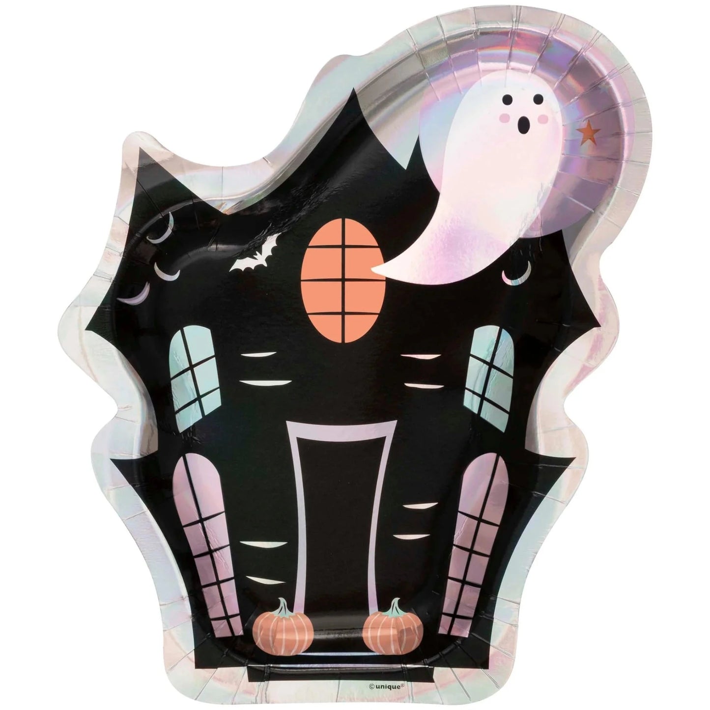 Pastel Hauntings House-Shaped Dinner Plates