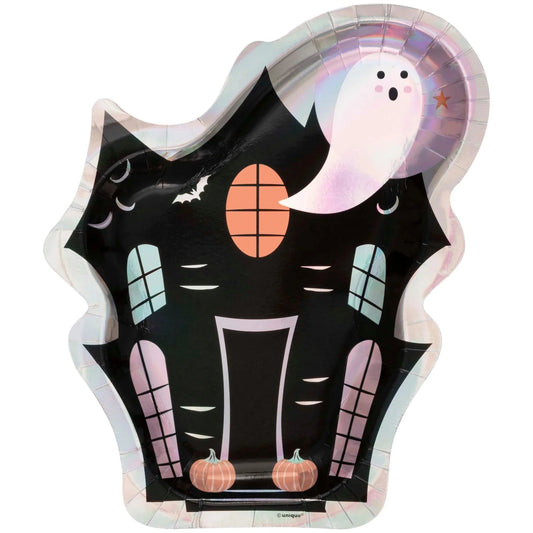 Pastel Hauntings House-Shaped Dinner Plates