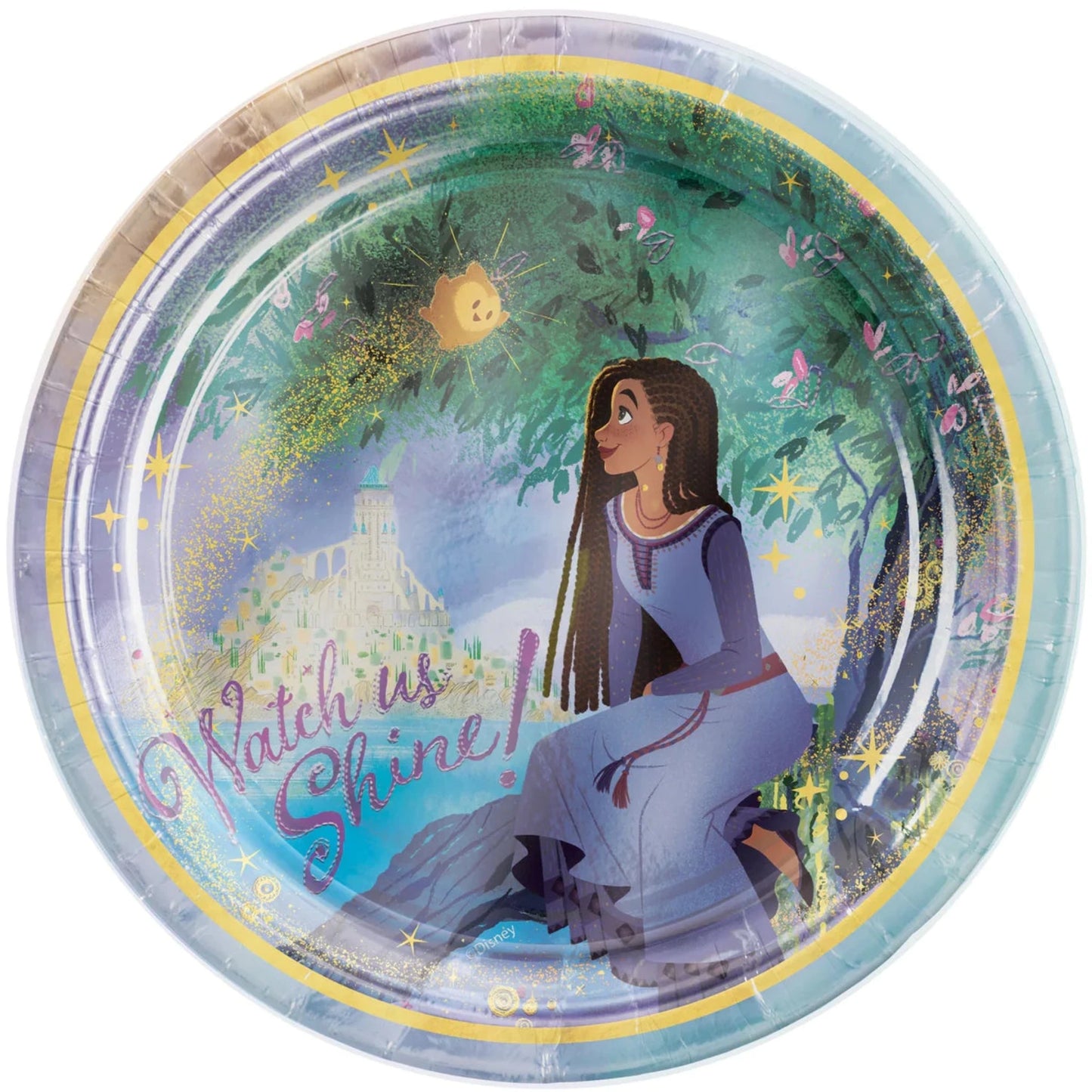 Platos de papel de deseos de Disney