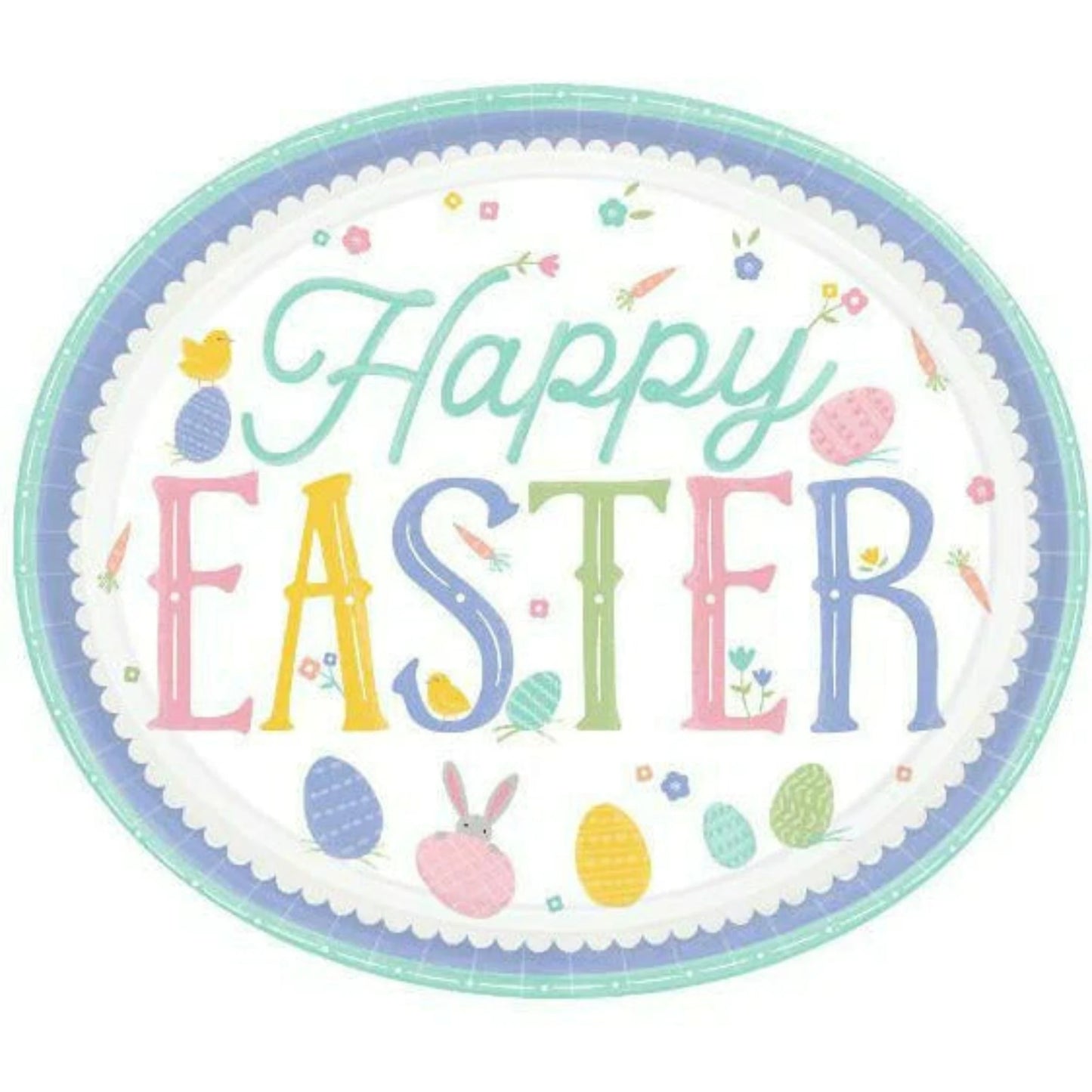 Easter Oval Plates