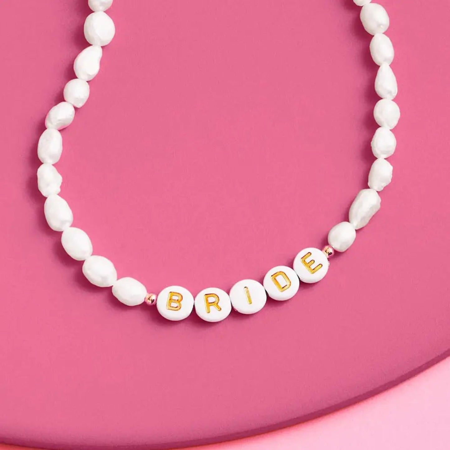 Bridal Pearl Beaded Necklace