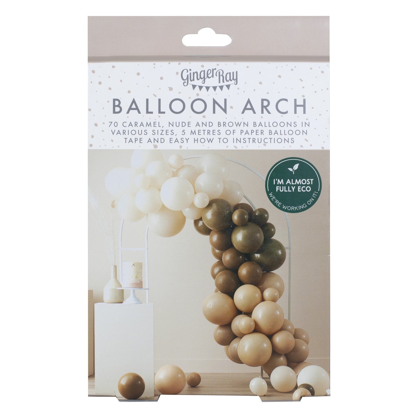 Nude and Brown Balloon Arch Kit