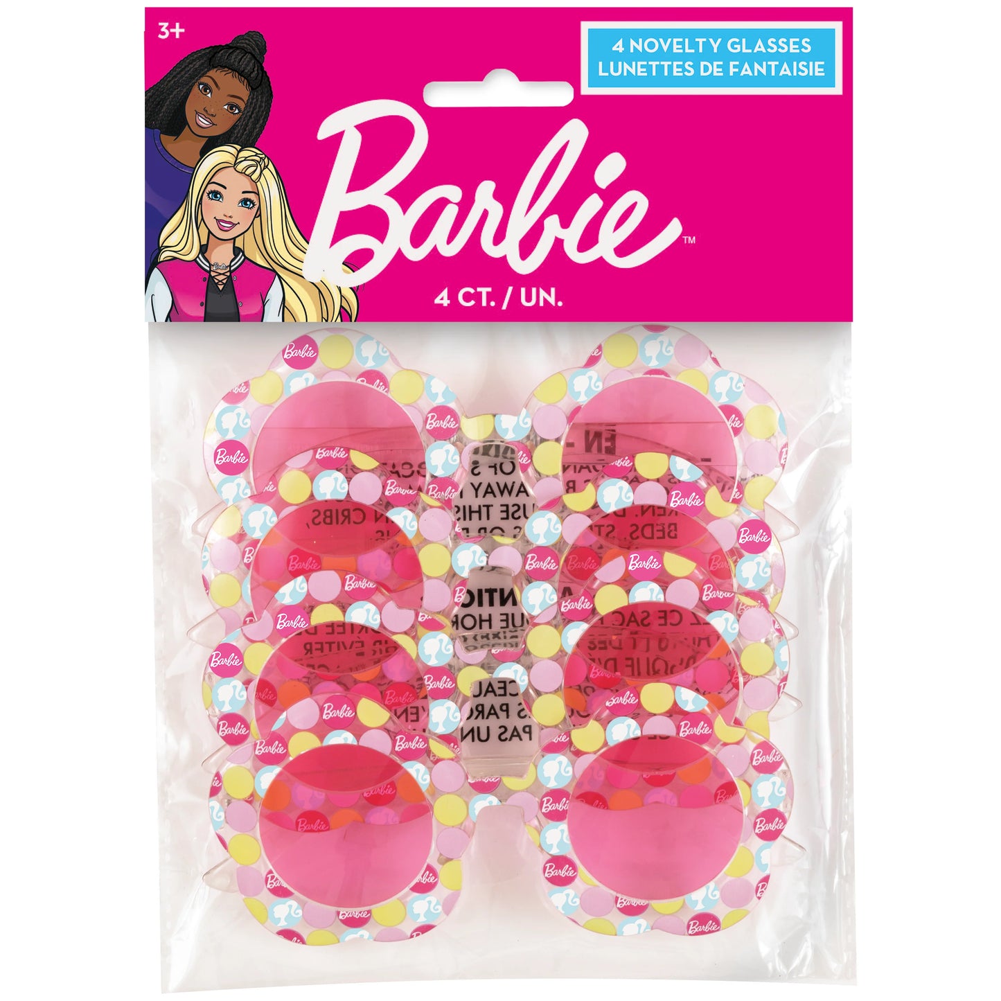 Barbie Flower Shaped Novelty Glasses