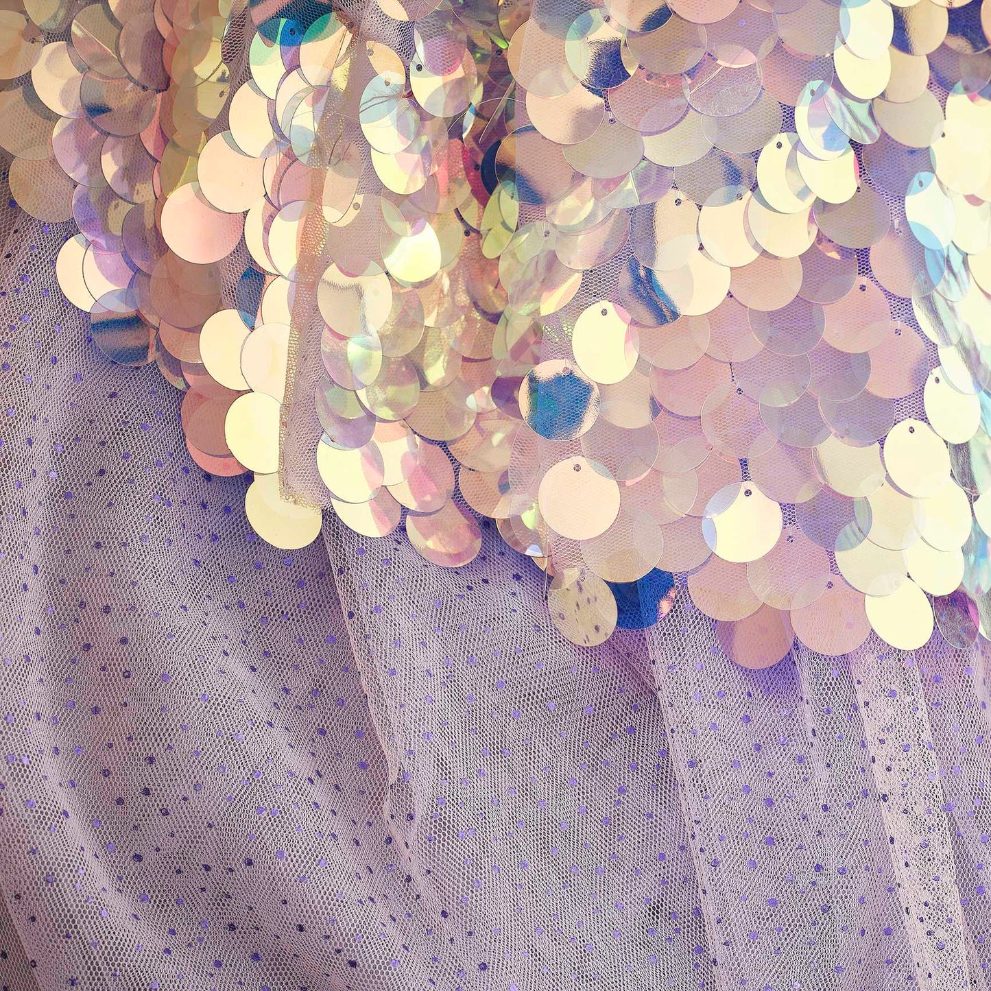 Purple Sequin Mermaid Costume Cape